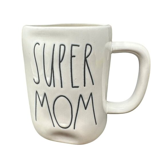 Rae Dunn Super Mom Mug Large Coffee Cup Ceramic Magenta LL Farmhouse Gift 20oz - Picture 1 of 7